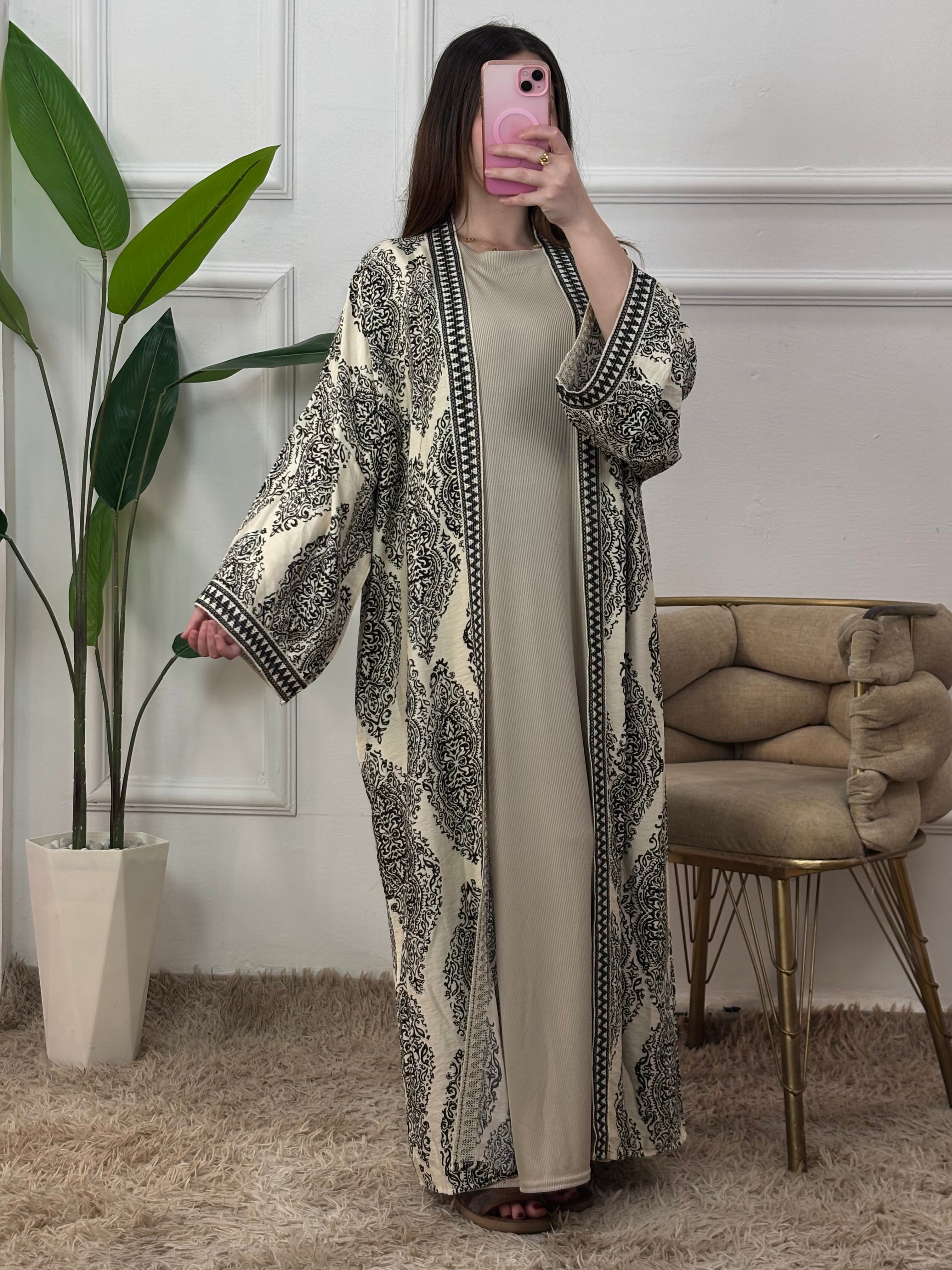 Ensemble Abaya + Robe Droite ( Emilie Paris 🇫🇷 )