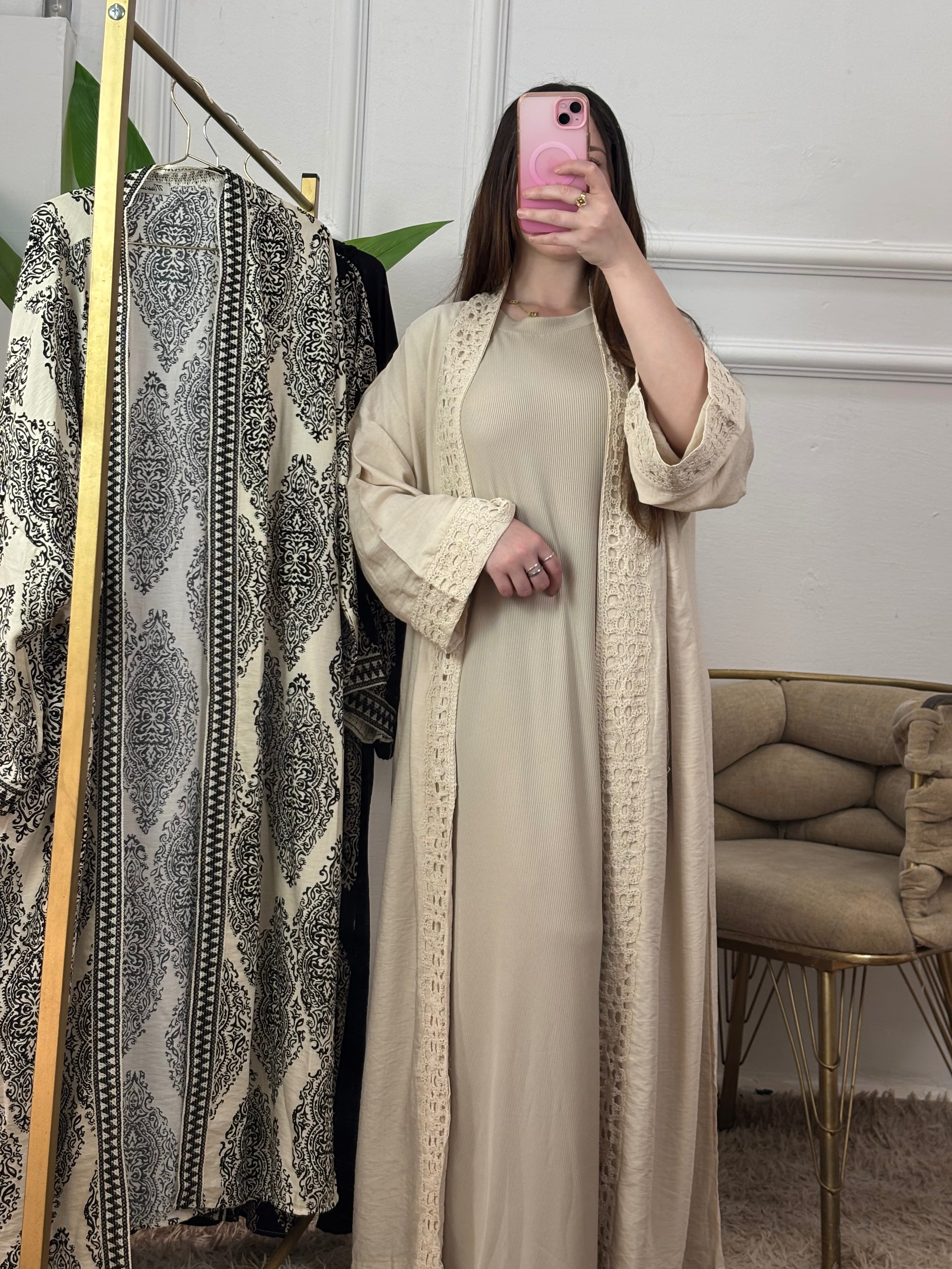 Ensemble Abaya + Robe Droite ( Emilie Paris 🇫🇷 )