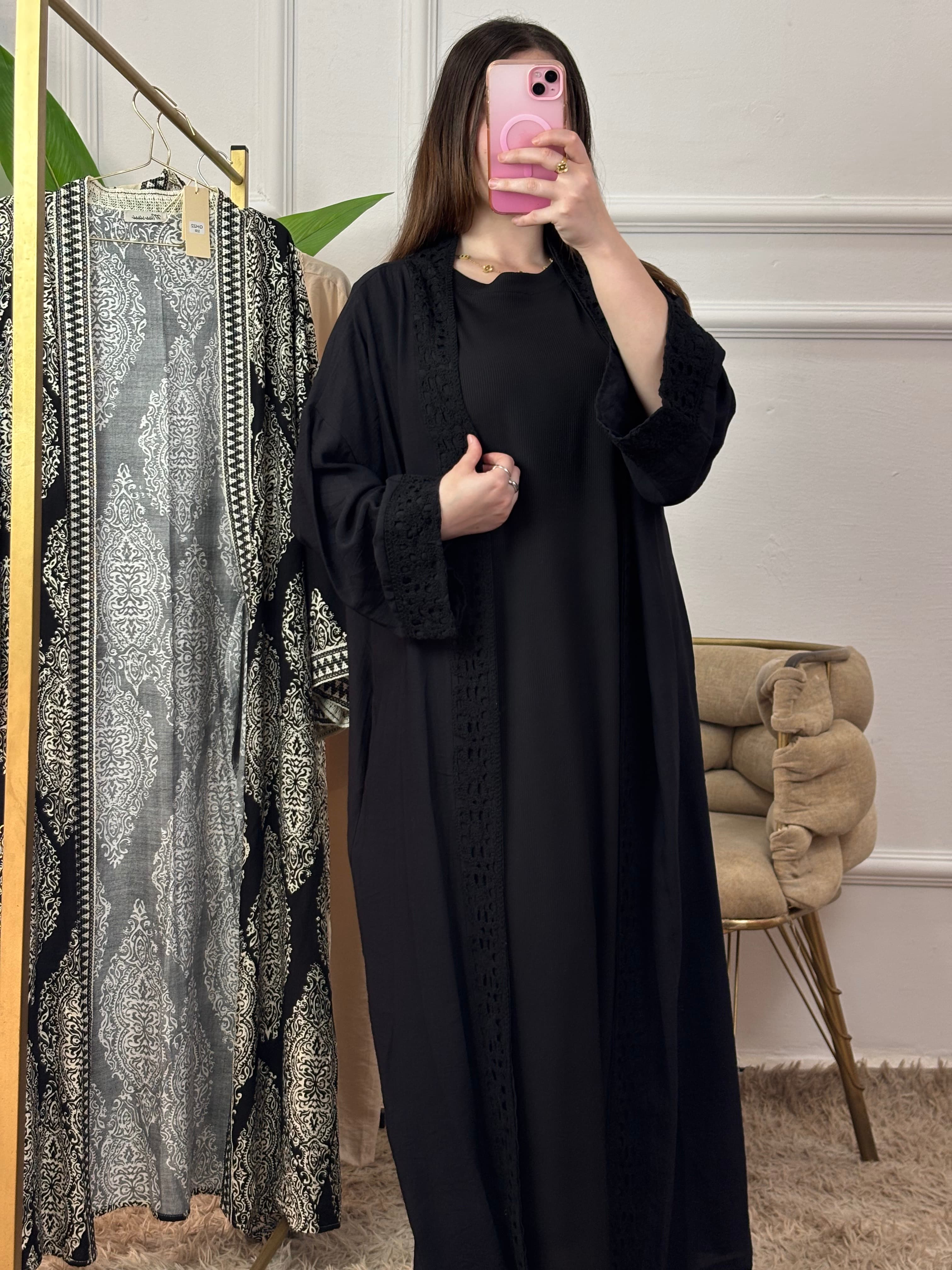 Ensemble Abaya + Robe Droite ( Emilie Paris 🇫🇷 )